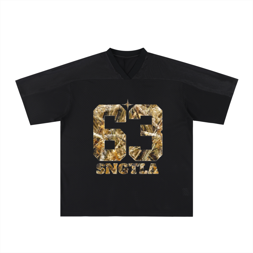 SNGTLA Oversized Mesh V-Neck Jersey "Him"